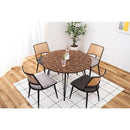 ダイニングテーブル 4人 サイズ 円形 丸型 約100cm 直径 ラウンドテーブル サークル 四人掛け おしゃれ 北欧 ナチュラル カントリー インダストリアル カフェ風 【納期A】【azm-pt-339】