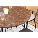 ダイニングテーブル 4人 サイズ 円形 丸型 約100cm 直径 ラウンドテーブル サークル 四人掛け おしゃれ 北欧 ナチュラル カントリー インダストリアル カフェ風 【納期A】【azm-pt-339】