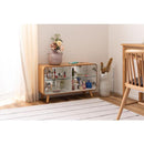 コレクションケース 棚 ガラス 木製 横長 シェルフ 収納棚 ディスプレイケース ラック コレクションボード 浅型 ロータイプ 北欧 おしゃれ ディスプレイラック 【納期A】【azm-pt-613】