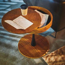 サイドテーブル 円形 収納 天板 丸型 ソファサイド リビング 【納期B】【azm-pt-616】