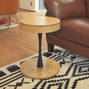 サイドテーブル 円形 丸テーブル 収納スペース 天板下 リビング ソファサイド おしゃれ モダン ナチュラル カントリー 北欧 丸型 テーブル カフェ風 直径40cm 【納期B】【azm-pt-617】