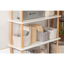 ラック 棚 収納 5段 木製 脚 支柱 飾り棚 オープンラック 韓国 おしゃれ 北欧 ナチュラル カフェ シンプル 使いやすい 高さ調節 変更 調節 幅80cm 白 ホワイト 【納期A】【azm-pt-978】