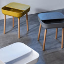 サイドテーブル 収納 スペース 天板 取り外し ベッドサイド ソファサイド リビング 寝室 ダイニング 玄関 書斎 インテリア テーブル 小型 ミニ 黄色 白 【納期B】【azm-pt-980】