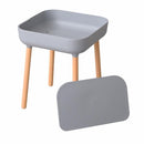 サイドテーブル 収納 スペース 天板 取り外し ベッドサイド ソファサイド リビング 寝室 ダイニング 玄関 書斎 インテリア テーブル 小型 ミニ 黄色 白 【納期B】【azm-pt-980】