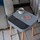 サイドテーブル 収納 スペース 天板 取り外し ベッドサイド ソファサイド リビング 寝室 ダイニング 玄関 書斎 インテリア テーブル 小型 ミニ 黄色 白 【納期B】【azm-pt-980】