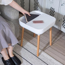 サイドテーブル 収納 スペース 天板 取り外し ベッドサイド ソファサイド リビング 寝室 ダイニング 玄関 書斎 インテリア テーブル 小型 ミニ 黄色 白 【納期B】【azm-pt-980】