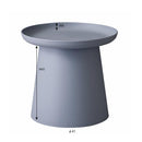 カフェテーブル ラウンドテーブル 直径50cm 円形 丸型 サイドテーブル リビング モダン おしゃれ アート スタイリッシュ インテリア 白 ホワイト イエロー 黄色 【納期A】【azm-pt-981】