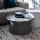 カフェテーブル ラウンドテーブル 70cm 円 丸型 サイドテーブル ローテーブル モダン おしゃれ アート スタイリッシュ インテリア 白 ホワイト イエロー 黄色 【納期A】【azm-pt-982】