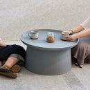 カフェテーブル ラウンドテーブル 70cm 円 丸型 サイドテーブル ローテーブル モダン おしゃれ アート スタイリッシュ インテリア 白 ホワイト イエロー 黄色 【納期A】【azm-pt-982】