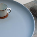 カフェテーブル ラウンドテーブル 70cm 円 丸型 サイドテーブル ローテーブル モダン おしゃれ アート スタイリッシュ インテリア 白 ホワイト イエロー 黄色 【納期A】【azm-pt-982】