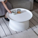 カフェテーブル ラウンドテーブル 70cm 円 丸型 サイドテーブル ローテーブル モダン おしゃれ アート スタイリッシュ インテリア 白 ホワイト イエロー 黄色 【納期A】【azm-pt-982】