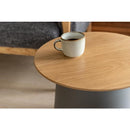 センターテーブル 円形 約50cm リビングテーブル ローテーブル モダン おしゃれ スタイリッシュ サイドテーブル 丸型 インテリア デザイン 木目 天板 【納期A】【azm-pt-990】