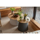 センターテーブル 円形 約50cm リビングテーブル ローテーブル モダン おしゃれ スタイリッシュ サイドテーブル 丸型 インテリア デザイン 木目 天板 【納期A】【azm-pt-990】