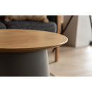 センターテーブル 円形 約50cm リビングテーブル ローテーブル モダン おしゃれ スタイリッシュ サイドテーブル 丸型 インテリア デザイン 木目 天板 【納期A】【azm-pt-990】