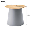 センターテーブル 円形 約50cm リビングテーブル ローテーブル モダン おしゃれ スタイリッシュ サイドテーブル 丸型 インテリア デザイン 木目 天板 【納期A】【azm-pt-990】