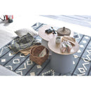 センターテーブル 円形 約50cm リビングテーブル ローテーブル モダン おしゃれ スタイリッシュ サイドテーブル 丸型 インテリア デザイン 木目 天板 【納期A】【azm-pt-990】