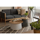 センターテーブル 円形 約70cm リビングテーブル ローテーブル モダン おしゃれ スタイリッシュ サイドテーブル 丸型 インテリア デザイン 木目 天板 【納期A】【azm-pt-991】