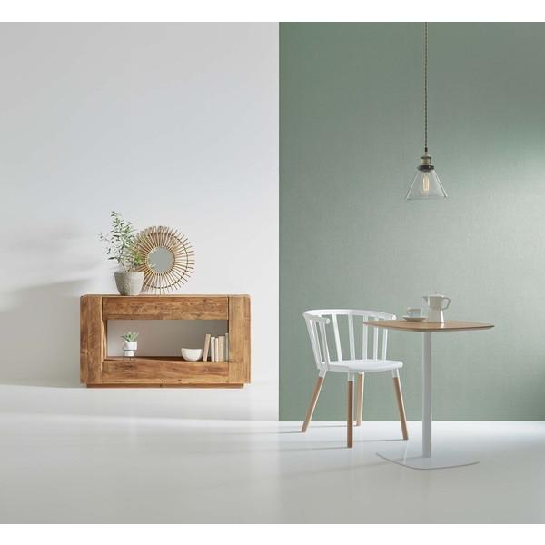 カフェテーブル 60×60cm シンプル 北欧 ナチュラル デザイン カントリー 木目 天板 スチール脚 おしゃれ リビング スタイリッシュ モダン グレー 白 ホワイト 【納期A】【azm-pt-993】