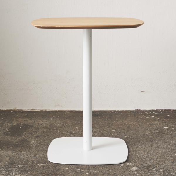カフェテーブル 60×60cm シンプル 北欧 ナチュラル デザイン カントリー 木目 天板 スチール脚 おしゃれ リビング スタイリッシュ モダン グレー 白 ホワイト 【納期A】【azm-pt-993】