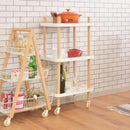 サイドワゴン トレー 収納棚 サイドラック 3段 北欧 サイドテーブル キャスター付き キッチンワゴン ベッドサイド ソファサイド マルチワゴン ナイトテーブル 【納期B】【azm-pw-53】