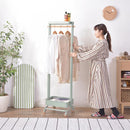 ハンガーラック おしゃれ 北欧 スリム 幅50cm ハンガーワゴン キャスター付き 収納付き 収納棚 ロング 大きい コート ワンピース ハンガーポール メッシュ棚 【納期B】【azm-pw-55】