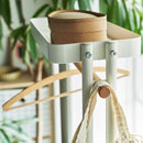 ハンガーラック おしゃれ 北欧 スリム 幅50cm ハンガーワゴン キャスター付き 収納付き 収納棚 ロング 大きい コート ワンピース ハンガーポール メッシュ棚 【納期B】【azm-pw-55】