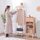 ハンガーラック おしゃれ 北欧 スリム 幅50cm ハンガーワゴン キャスター付き 収納付き 収納棚 ロング 大きい コート ワンピース ハンガーポール メッシュ棚 【納期B】【azm-pw-55】