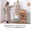 ハンガーラック おしゃれ 北欧 スリム 幅50cm ハンガーワゴン キャスター付き 収納付き 収納棚 ロング 大きい コート ワンピース ハンガーポール メッシュ棚 【納期B】【azm-pw-55】