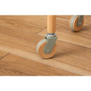 サイドテーブル キャスター付き 収納スペース 天板下 ベッドサイド ソファ横 リビング 天板 円形 丸型 おしゃれ 北欧 ナチュラル シンプル 木製 脚 カフェ風 白 【納期B】【azm-pw-56】