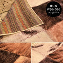 ラグ マット 玄関 50×80cm パッチワーク風 【納期B】【azm-rg-11】