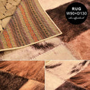 ラグ マット 玄関 90×130cm パッチワーク風 おしゃれ アメリカン 北欧 インテリア デザイン 【納期B】【azm-rg-12】