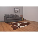 ラグ 牛柄 ウシ うし カウ cow 黒 ブラック 茶色 ブラウン おしゃれ ラグマット 床材 カーペット マット 玄関 リビング デザイン リアル インテリア アクセント 【納期B】【azm-rg-15】