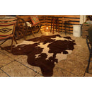 ラグ 牛柄 ウシ うし カウ cow 黒 ブラック 茶色 ブラウン おしゃれ ラグマット 床材 カーペット マット 玄関 リビング デザイン リアル インテリア アクセント 【納期B】【azm-rg-15】