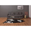 ラグ 牛柄 ウシ うし カウ cow 黒 ブラック 茶色 ブラウン おしゃれ ラグマット 床材 カーペット マット 玄関 リビング デザイン リアル インテリア アクセント 【納期B】【azm-rg-15】