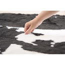 ラグ 牛柄 ウシ うし カウ cow 黒 ブラック 茶色 ブラウン おしゃれ ラグマット 床材 カーペット マット 玄関 リビング デザイン リアル インテリア アクセント 【納期B】【azm-rg-15】