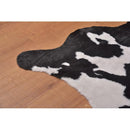 ラグ 牛柄 ウシ うし カウ cow 黒 ブラック 茶色 ブラウン おしゃれ ラグマット 床材 カーペット マット 玄関 リビング デザイン リアル インテリア アクセント 【納期B】【azm-rg-15】