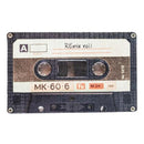 ラグ おもしろ おしゃれ デザイン カセットテープ カセット 音楽 ミュージック レトロ アナログ 昭和 懐かしい 古めかしい 個性的 録音テープ 柄 【納期B】【azm-rg-16】