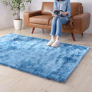 ラグ ラグマット シャギーラグ マット 190×130cm 長方形 ラグ おしゃれ 青 ブルー 【納期A】【azm-rg-23】