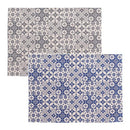 マット ラグ 玄関 リビング 90×130cm 滑り止め モロッコタイル風 おしゃれ インテリア デザイン 【納期A】【azm-rg-72】