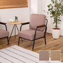 ソファ 一人掛け 1人用 椅子 肘掛け 背もたれ おしゃれ 北欧 かわいい チェック柄 北欧 ボリューム 厚み クッション性 座面 極厚 コンパクト 脚 アジャスター 【納期A】【azm-rkc-101】