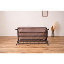 ソファ 二人掛け 2人用 椅子 肘掛け 背もたれ おしゃれ かわいい チェック 柄 北欧 ボリューム 厚み クッション性 北欧 カジュアル コンパクト 脚 アジャスター 【納期A】【azm-rkc-102】