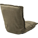 座椅子 カジュアル 折りたたみ 折り畳み おしゃれ フロアチェア 完成品 椅子 かっこいい アメカジ インテリア もこもこ スタイリッシュ ブルー系 グリーン 緑 【納期B】【azm-rkc-173】