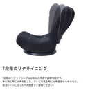 座椅子 回転 360度 座面 クッション 厚み リクライニング 折りたたみ 折り畳み フロアチェア 椅子 座いす 黒 ブラック グレー 【納期B】【azm-rkc-176】
