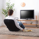 座椅子 回転 360度 座面 クッション 厚み リクライニング 折りたたみ 折り畳み フロアチェア 椅子 座いす 黒 ブラック グレー 【納期B】【azm-rkc-176】