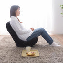 座椅子 回転 360度 座面 クッション 厚み リクライニング 折りたたみ 折り畳み フロアチェア 椅子 座いす 黒 ブラック グレー 【納期B】【azm-rkc-176】