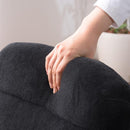 座椅子 回転 360度 座面 クッション 厚み リクライニング 折りたたみ 折り畳み フロアチェア 椅子 座いす 黒 ブラック グレー 【納期B】【azm-rkc-176】