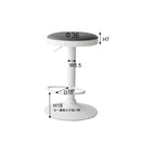カウンタースツール カウンターチェア バースツール バーチェア 椅子 昇降式 円形 おしゃれ ブラック 黒 白 ホワイト 【納期B】【azm-rkc-270】
