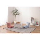 座椅子 コンパクト おしゃれ 無地 グレー ピンク かわいい 厚み ボリューム ボリューミー 折りたたみ 折り畳み 座いす チェア 椅子 イス シンプル 【納期B】【azm-rkc-327】