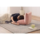 座椅子 コンパクト おしゃれ 無地 グレー ピンク かわいい 厚み ボリューム ボリューミー 折りたたみ 折り畳み 座いす チェア 椅子 イス シンプル 【納期B】【azm-rkc-327】