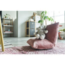 座椅子 コンパクト おしゃれ 無地 グレー ピンク かわいい 厚み ボリューム ボリューミー 折りたたみ 折り畳み 座いす チェア 椅子 イス シンプル 【納期B】【azm-rkc-327】